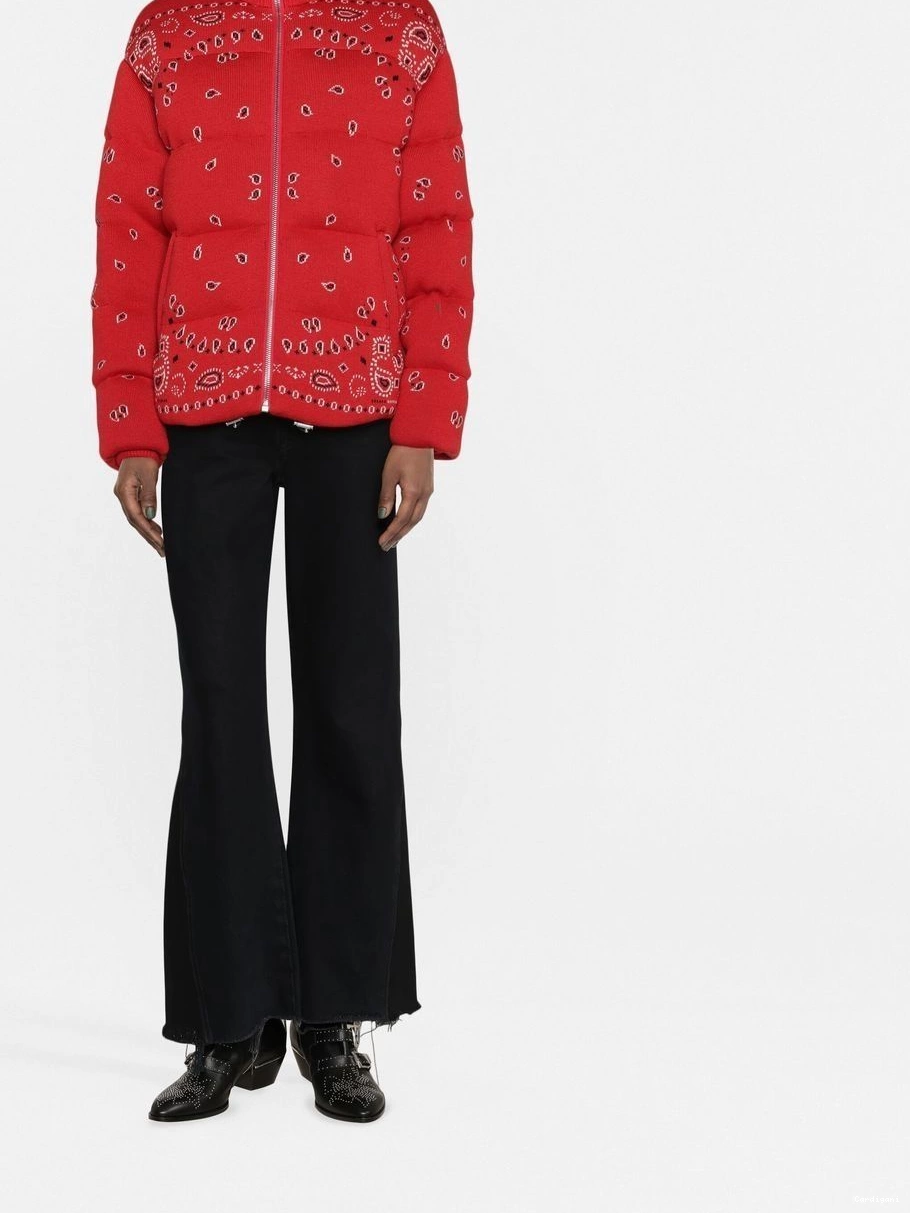 Affordable Alanui puffer Women bandana-print jacket 0629